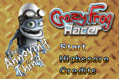 Crazy Frog Racer screenshot 3 for GameBoy Advance